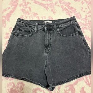 SO Super High Rise 90’s Boyfriend Black Washed Denim Shorts Women’s 11/30